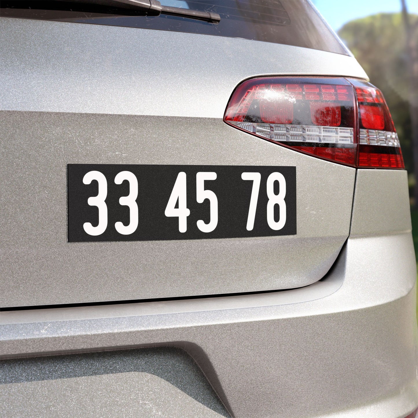 33 45 78 - Car Magnet Bumper Sticker