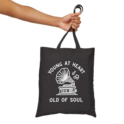 Young at Heart, Old of Soul - Cotton Canvas Tote Bag