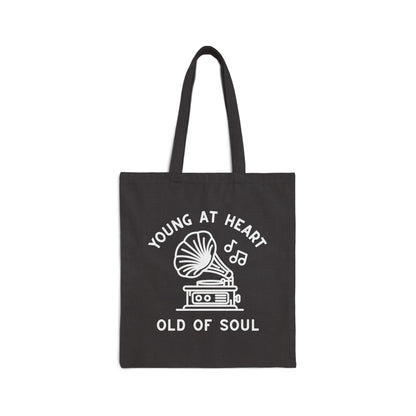 Young at Heart, Old of Soul - Cotton Canvas Tote Bag