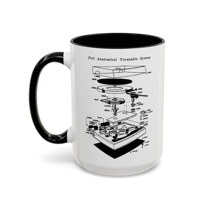 Anatomy of a Turntable - Large 15 oz Mug